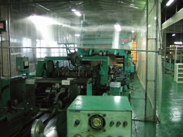 ▲小金井工場 製袋機